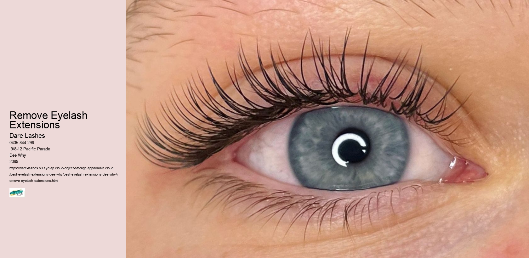 Remove Eyelash Extensions